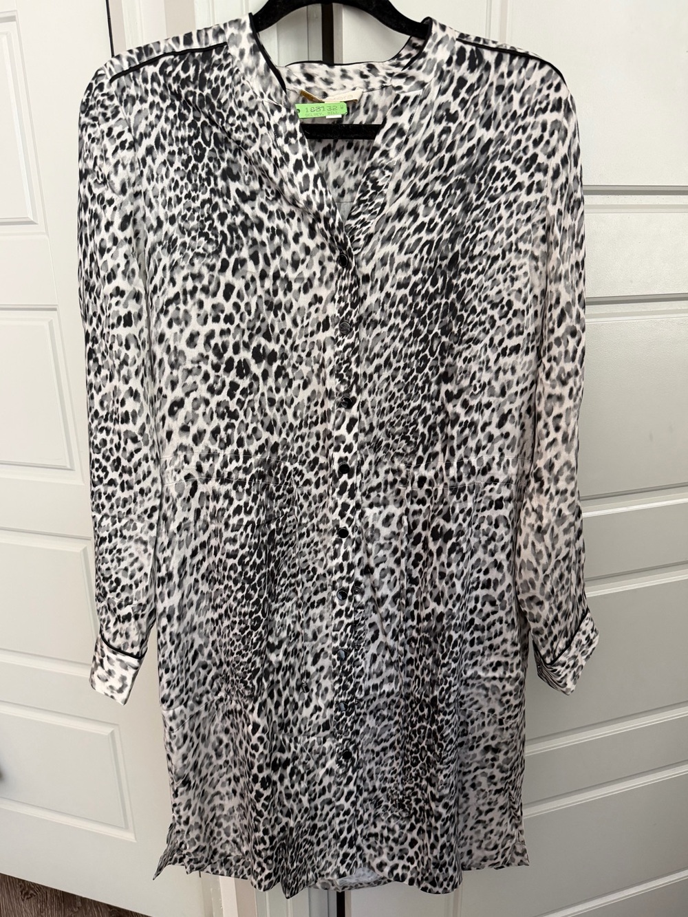 Etcetera Leopard Patterned Shirt Dress Cheetah Animal Print